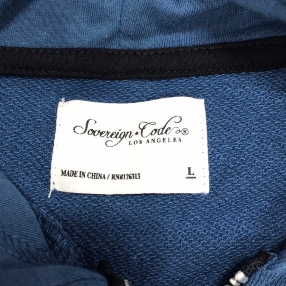 Sovereign Code King Checkered Trim Zip Hoodie - Picture 6 of 6